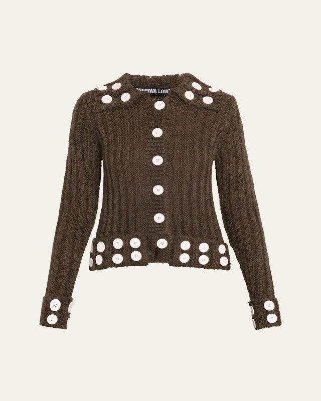 Starboard Buttoned Mohair Cardigan